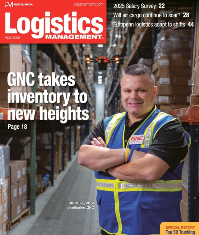 Logistics Management cover featuring Bill Monk