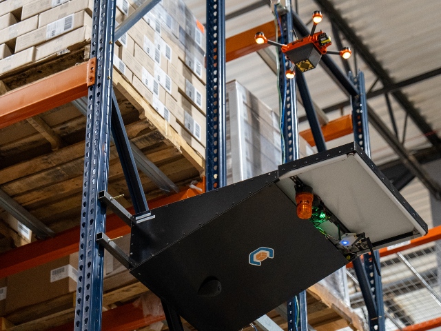 GNC warehouse with Corvus One autonomous inventory drone