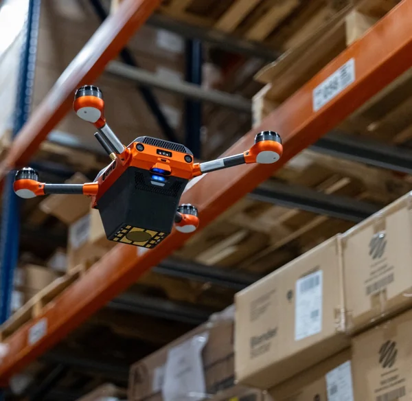 GNC warehouse operations with Corvus One autonomous inventory management system