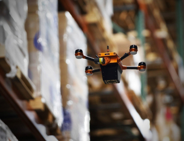 Staci Americas warehouse with Corvus One autonomous drone system